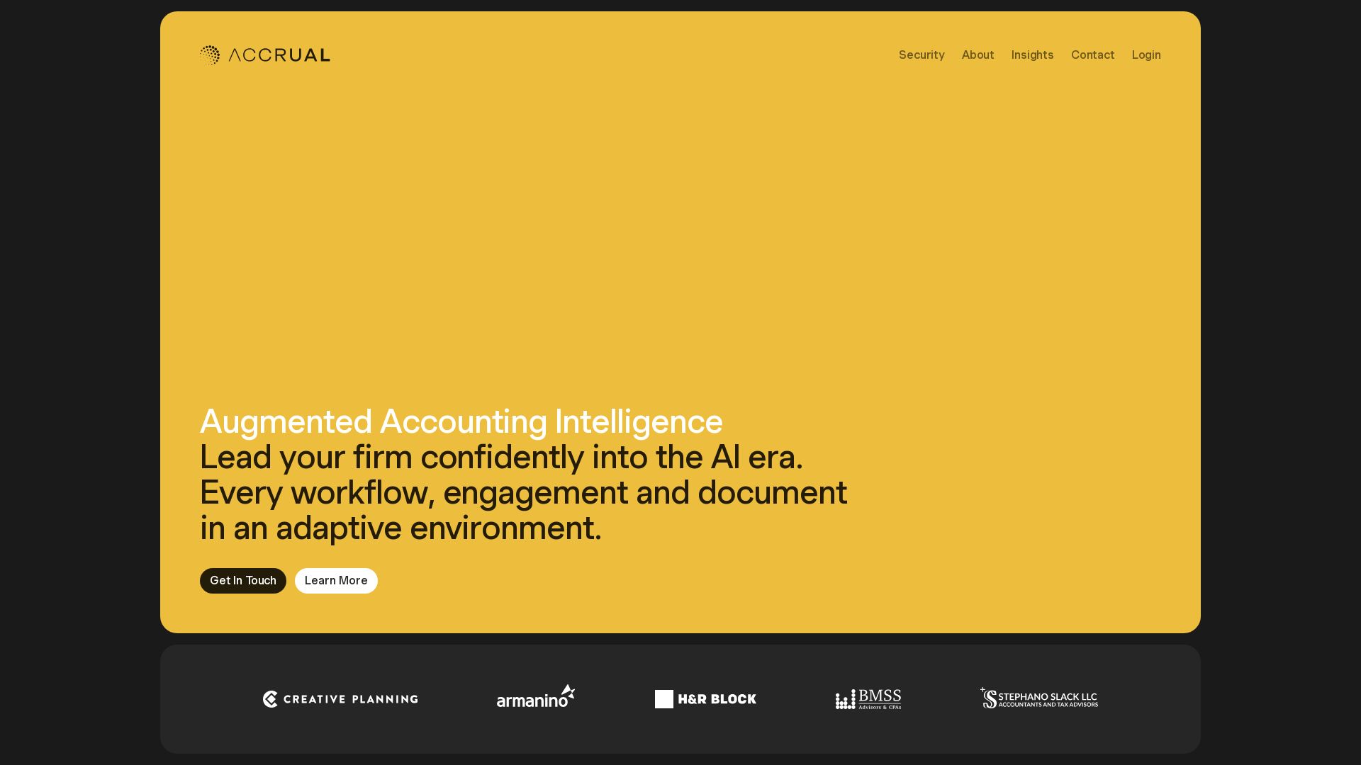 Accrual page