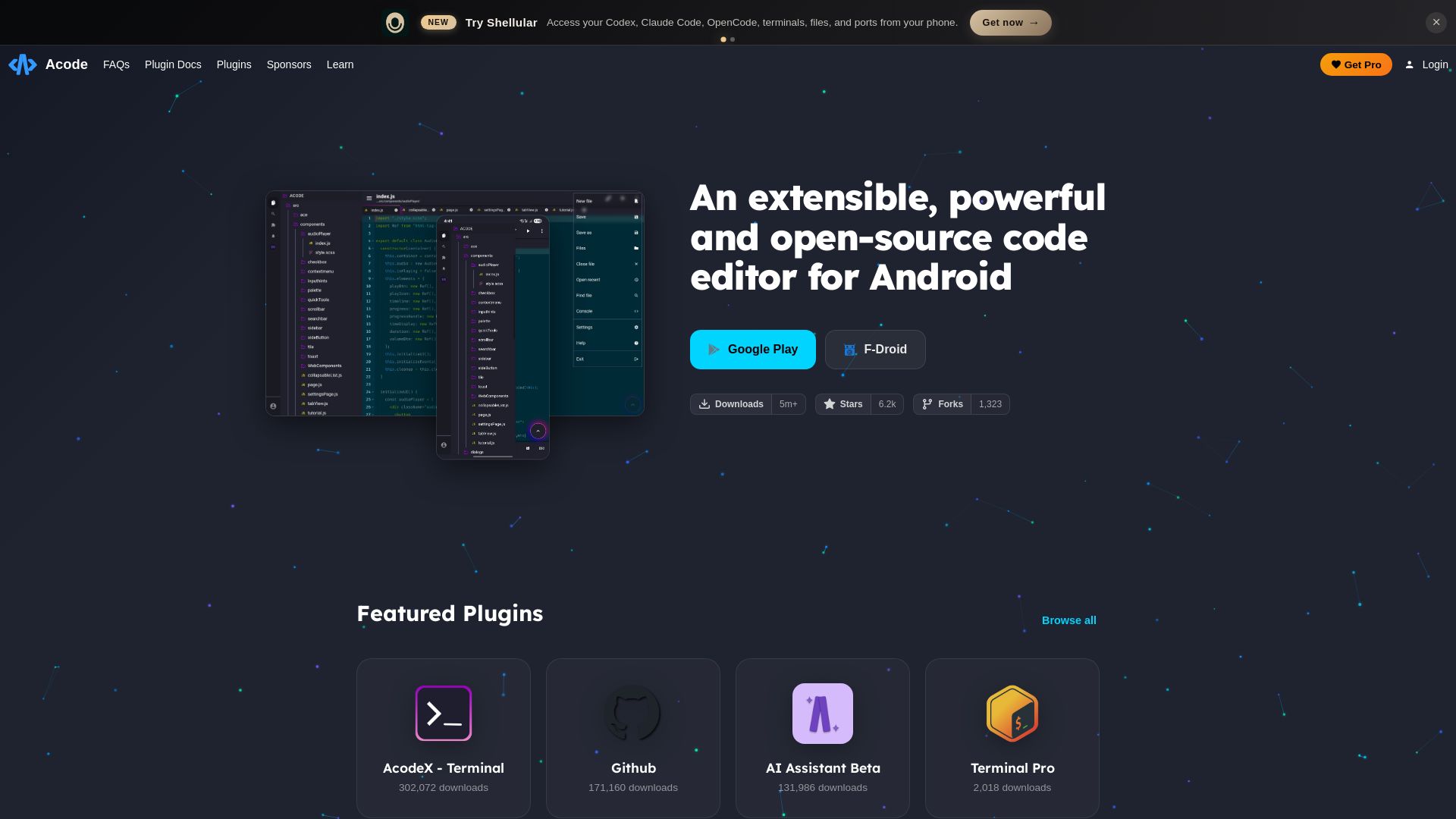 Acode page