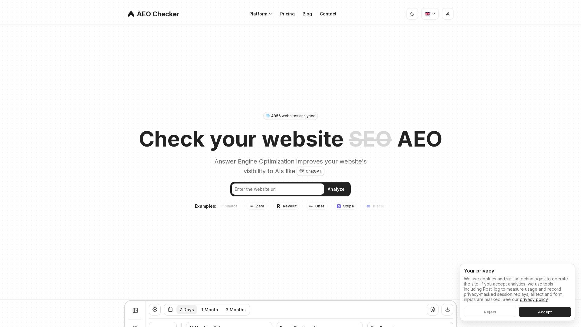 AEO Checker page