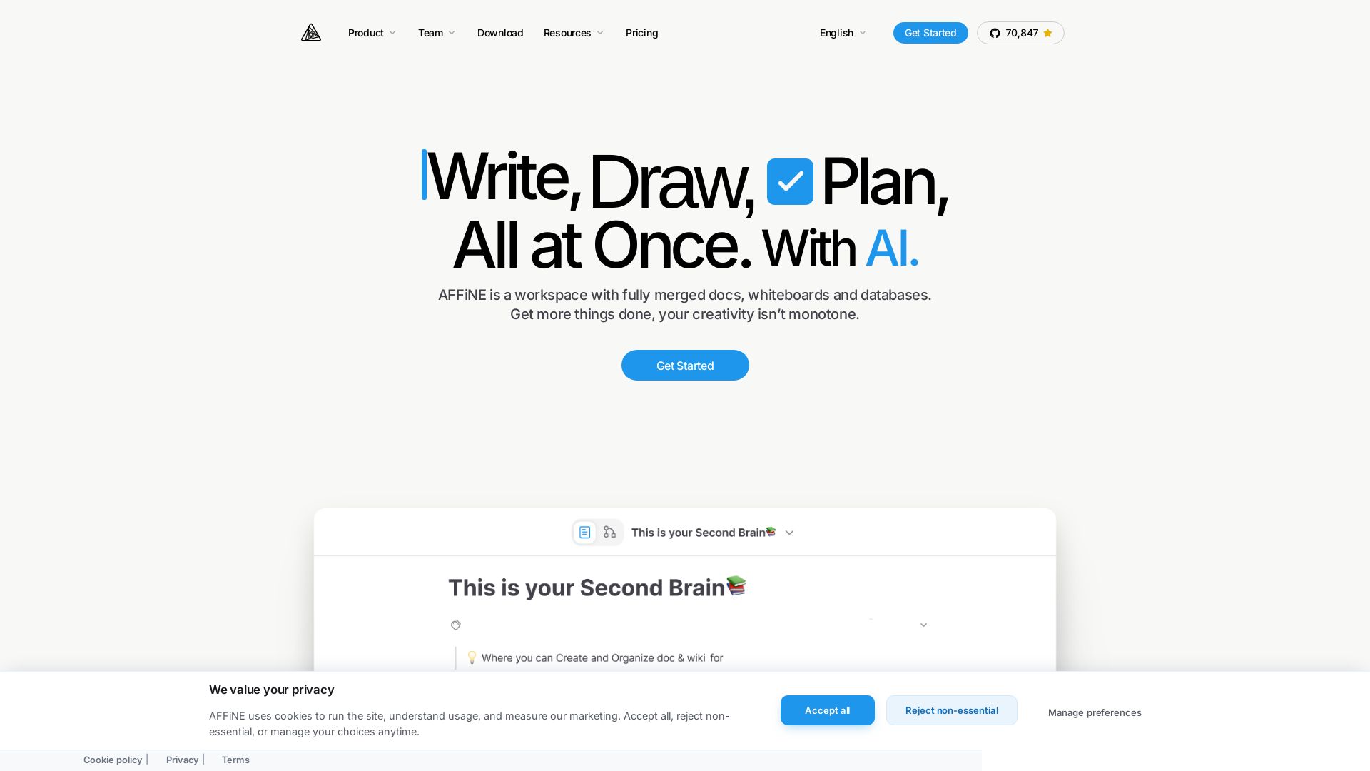 AFFiNE page