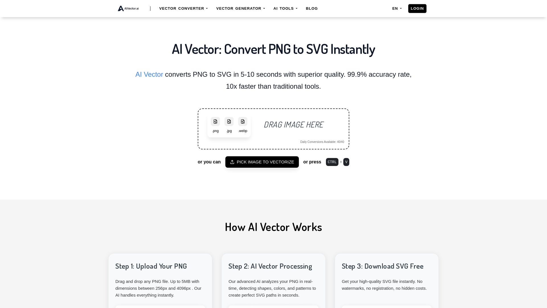AI Vector page