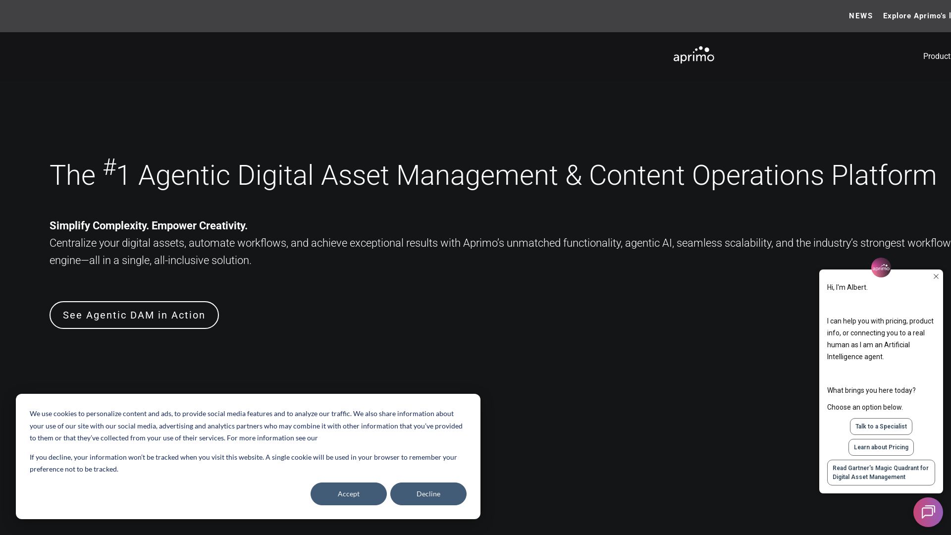 Aprimo page