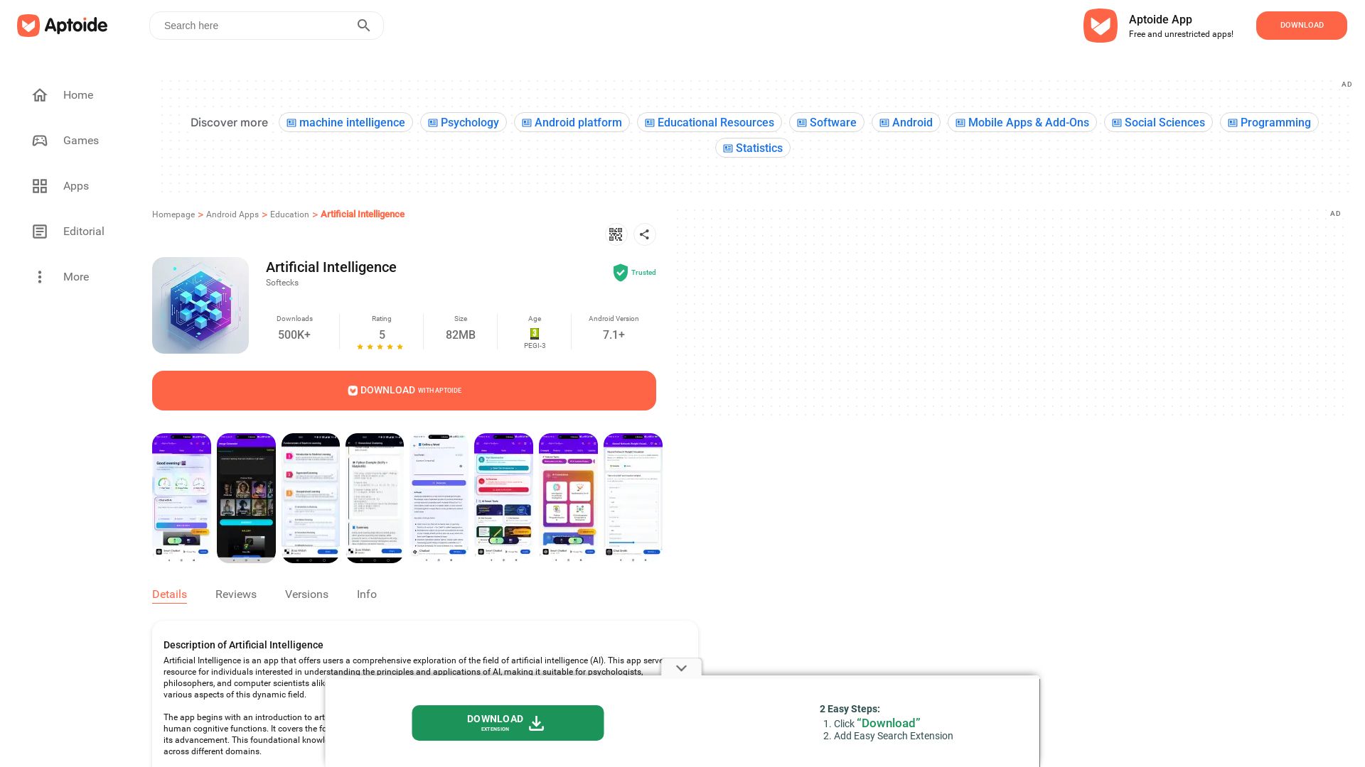 Artificial Intelligence page