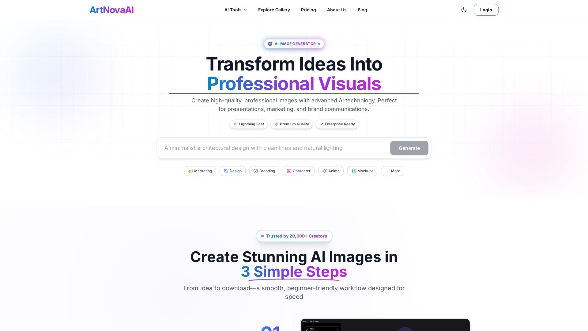 ArtNovaAI page