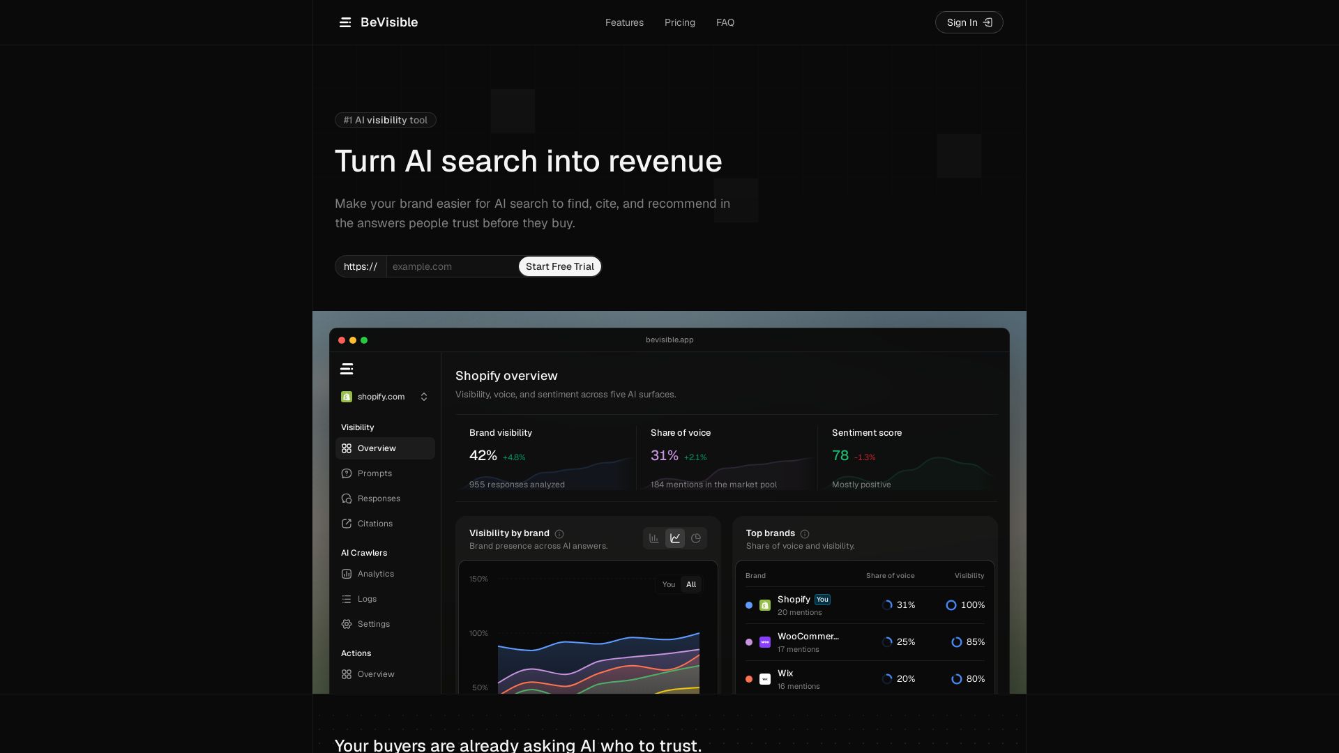 BeVisible page