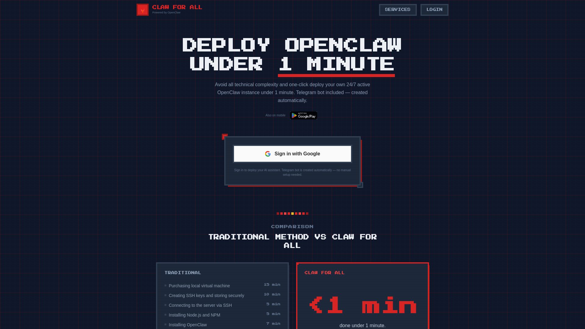Claw for All page