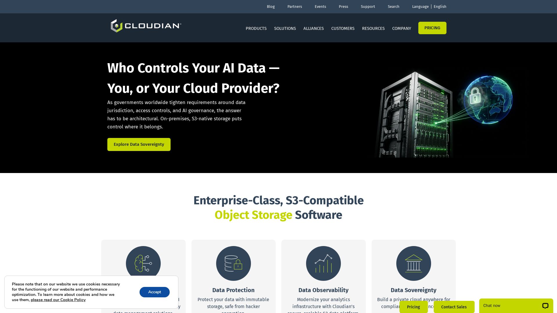 Cloudian page