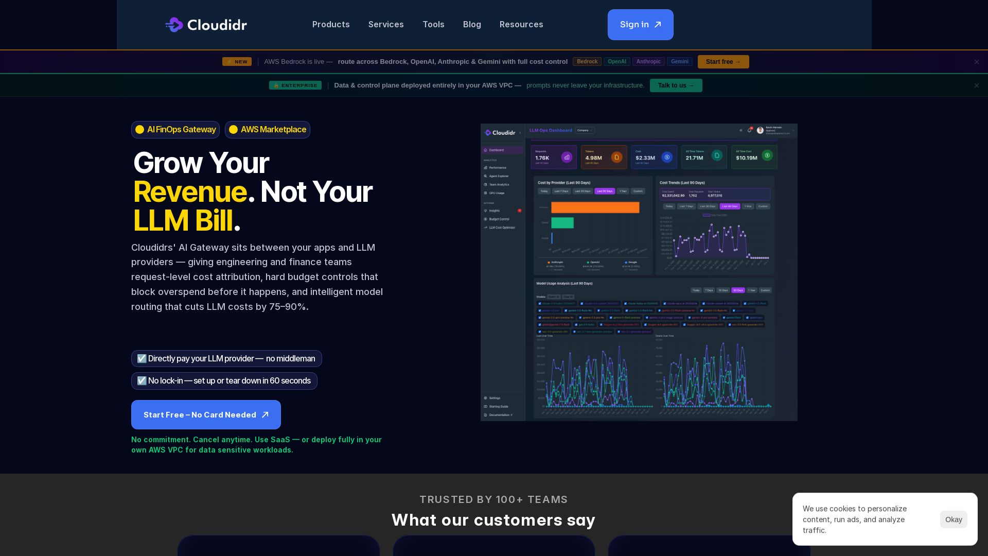 Cloudidr page