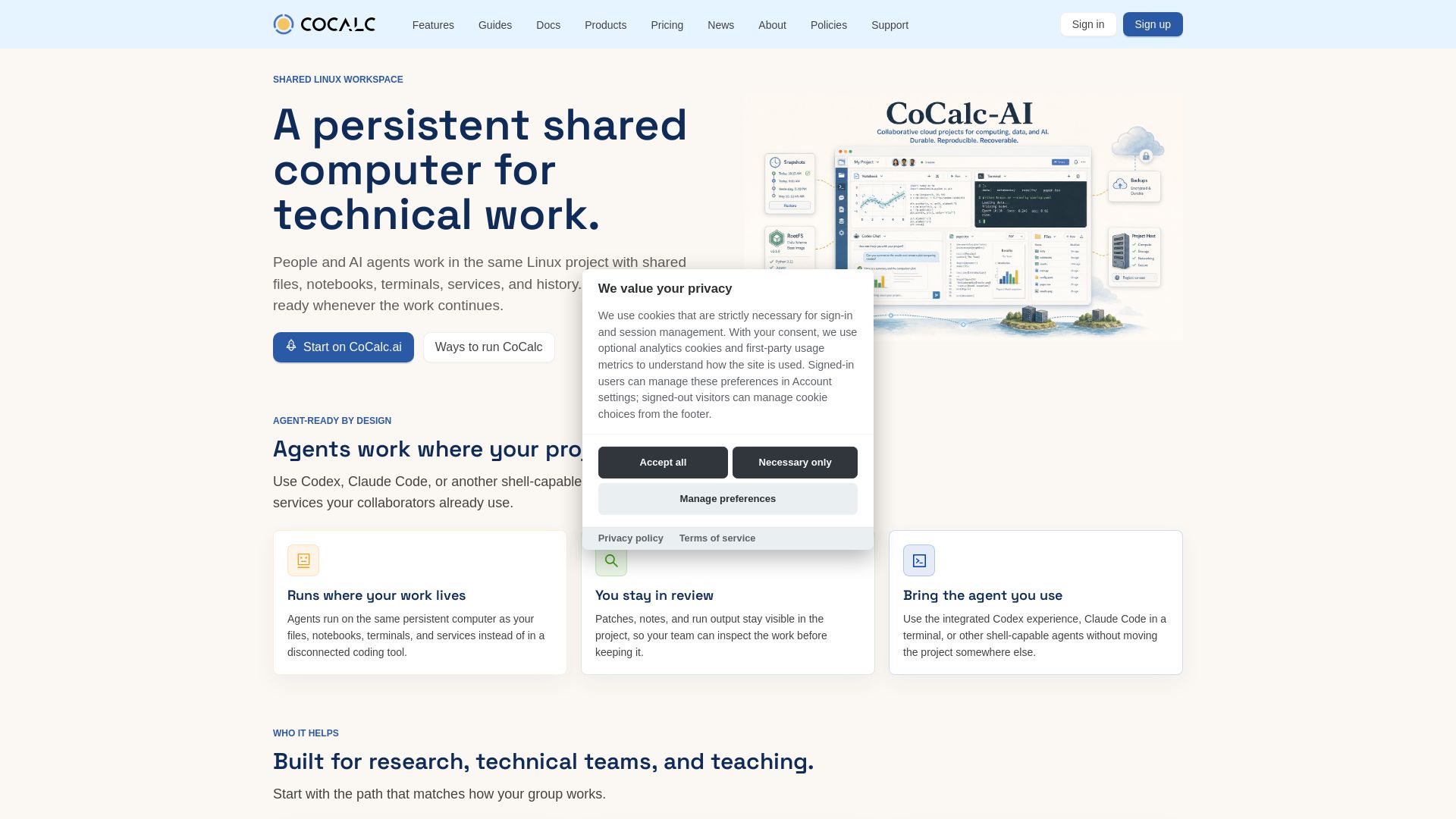 CoCalc page