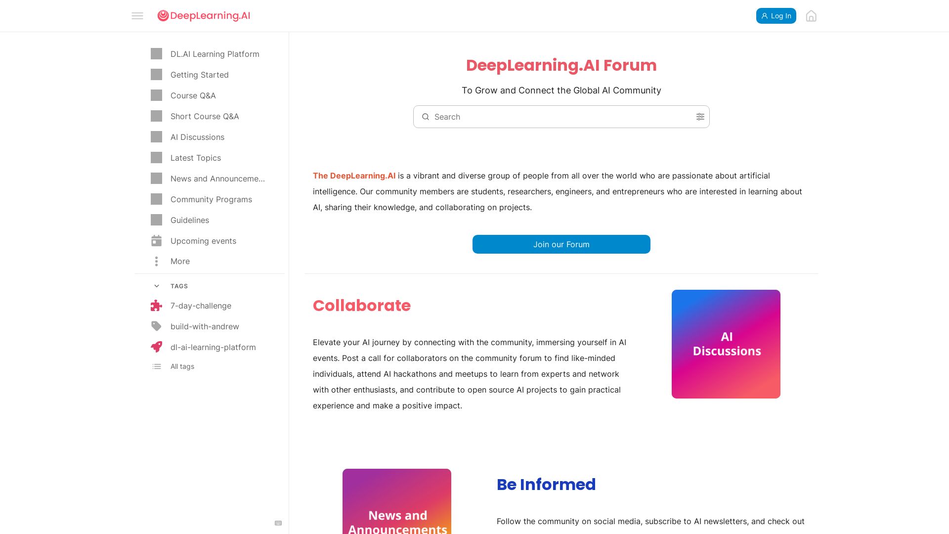 DeepLearning.AI page