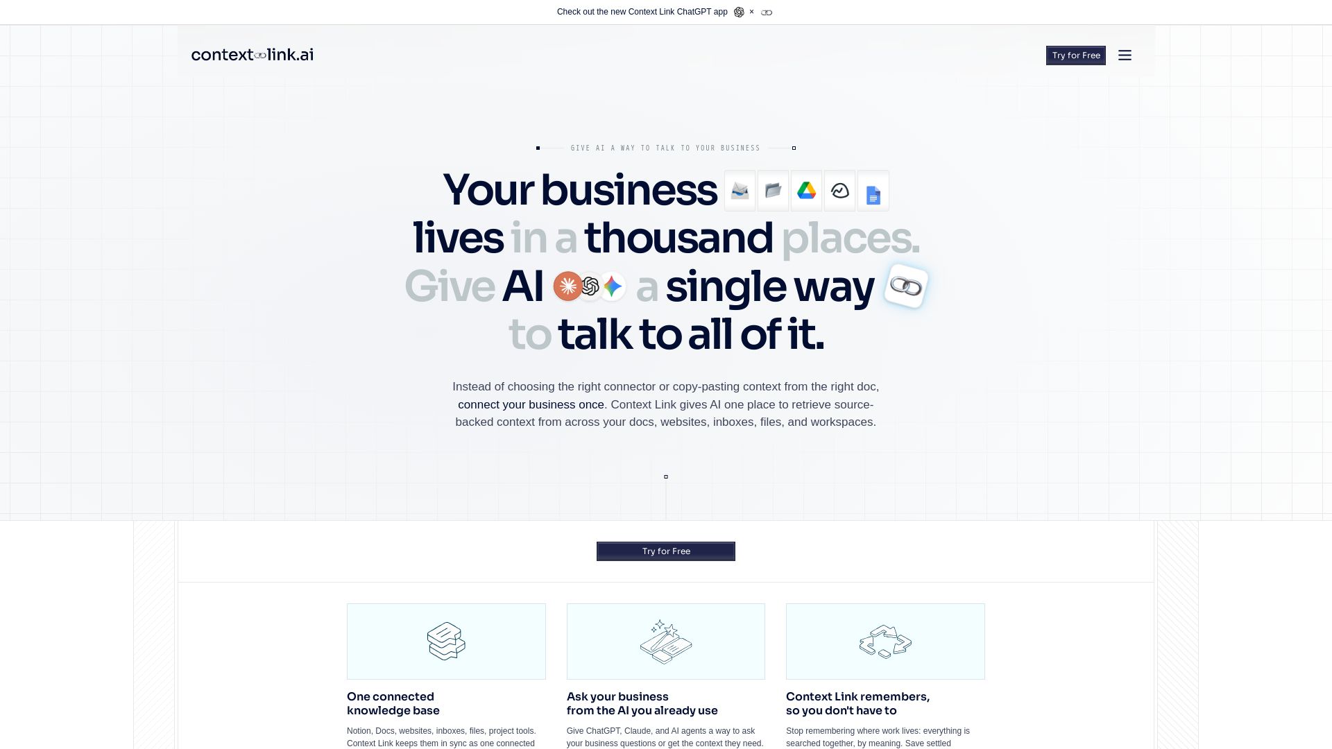 Context Link page