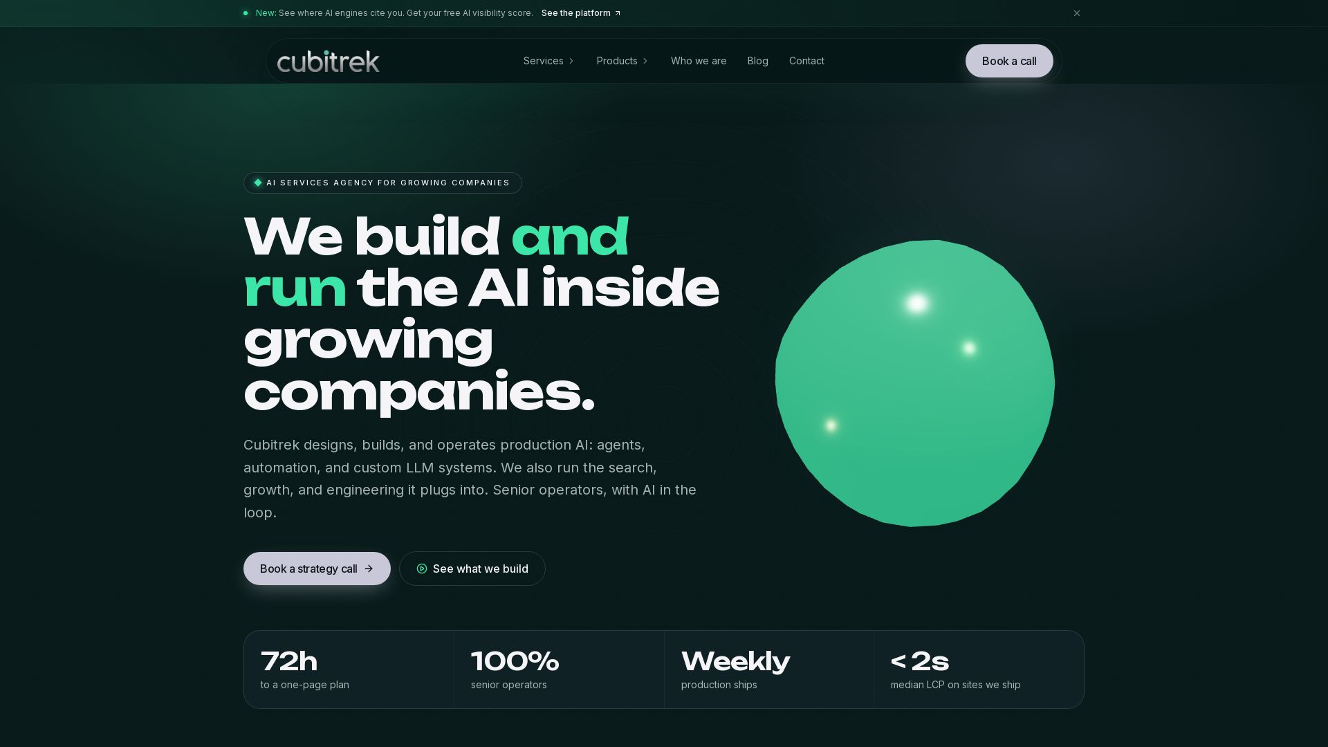 Cubitrek page