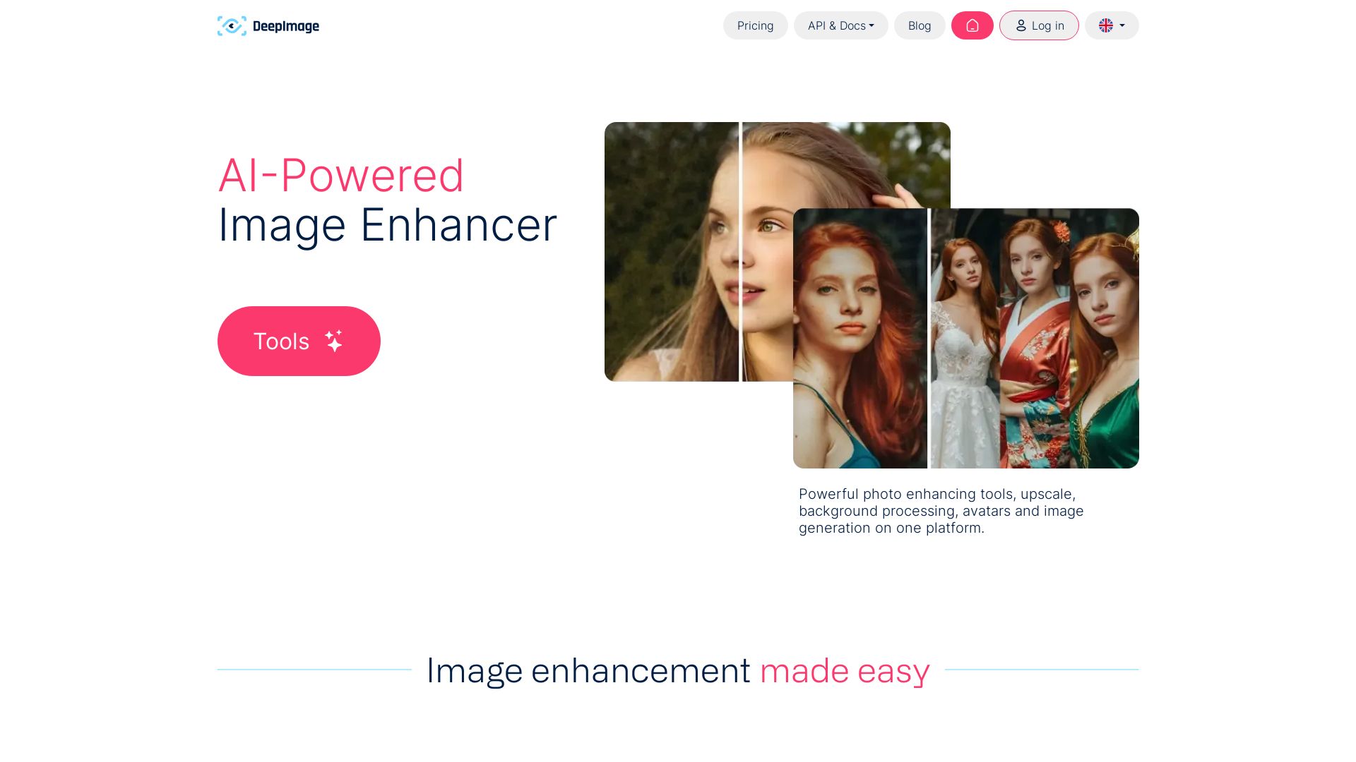 Deep-Image.ai page