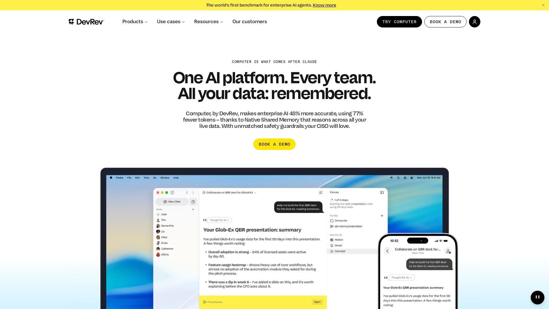 DevRev page