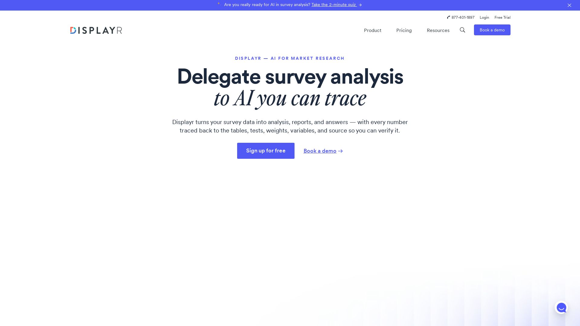 Displayr page