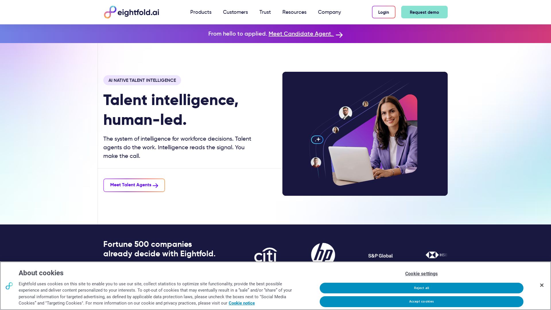 Eightfold AI page
