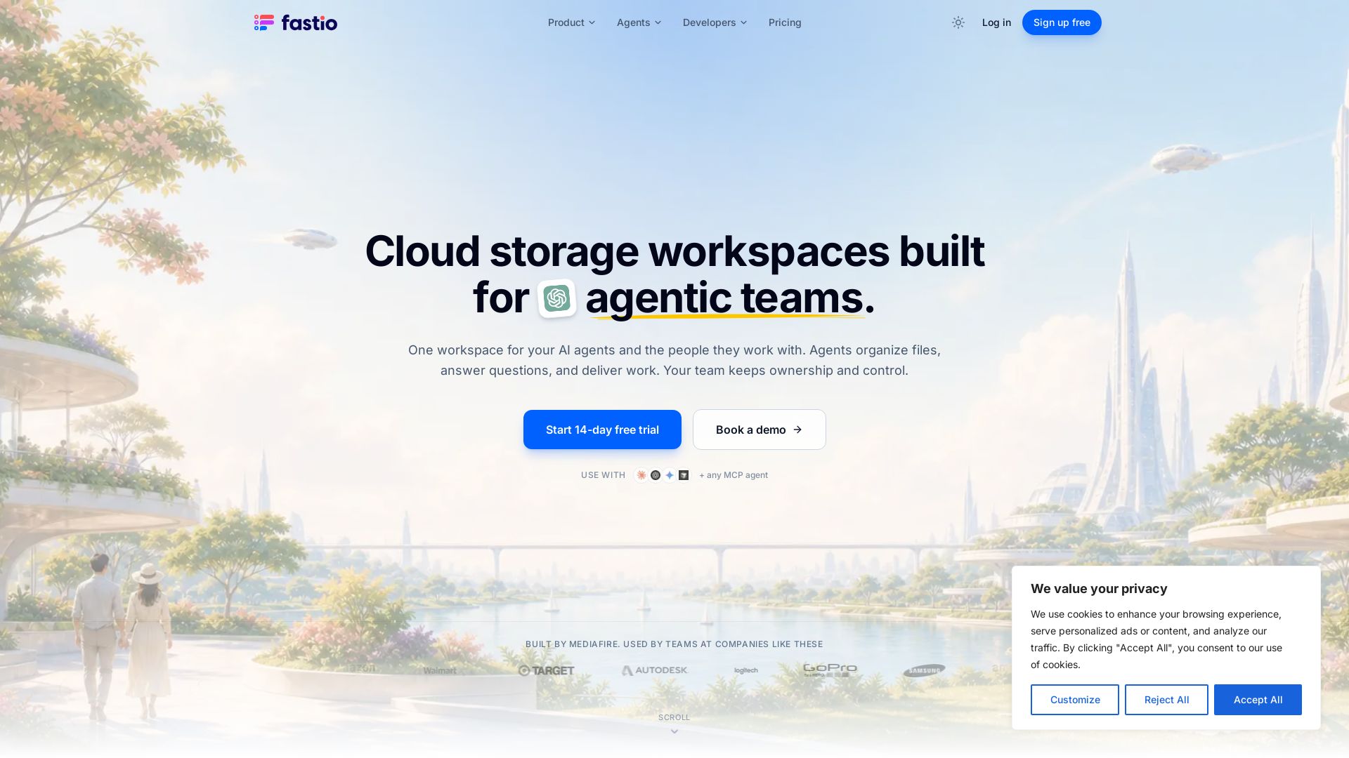 Fastio page