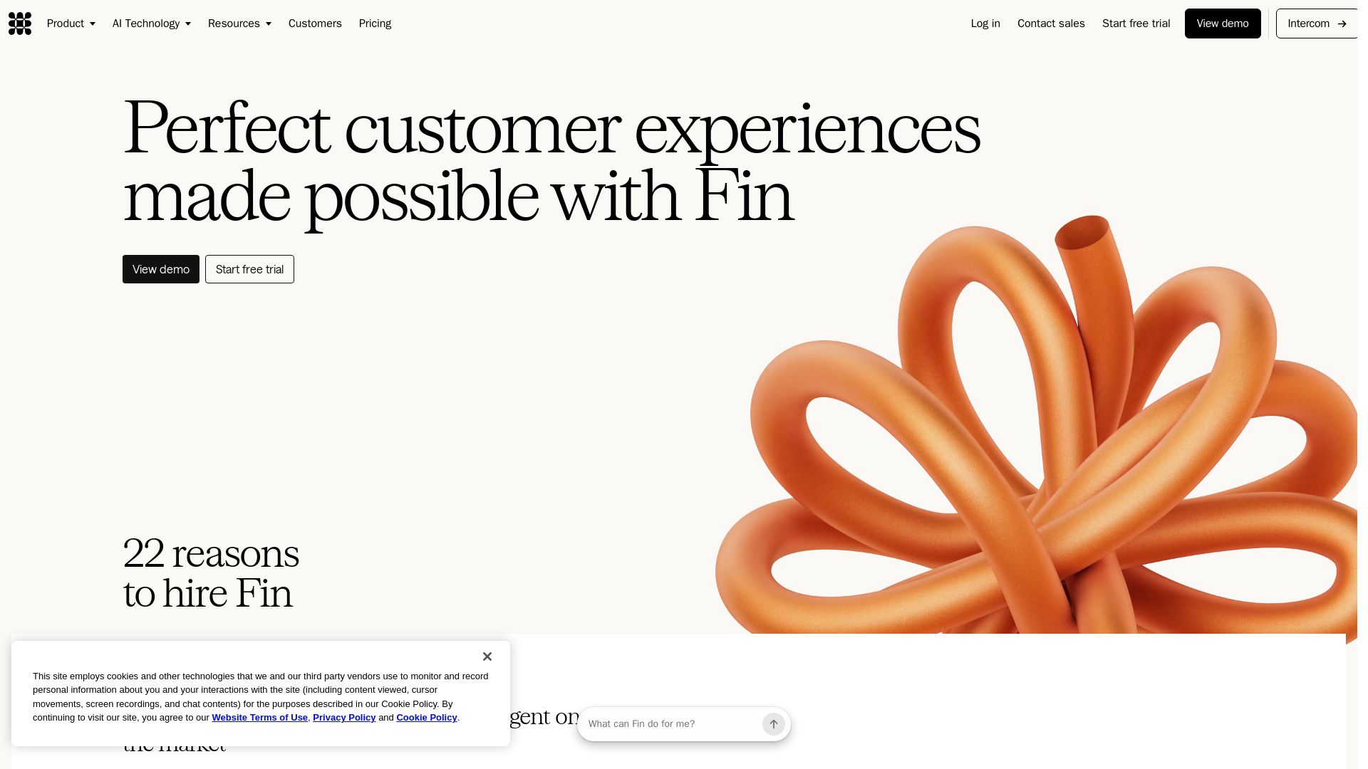 Fin page