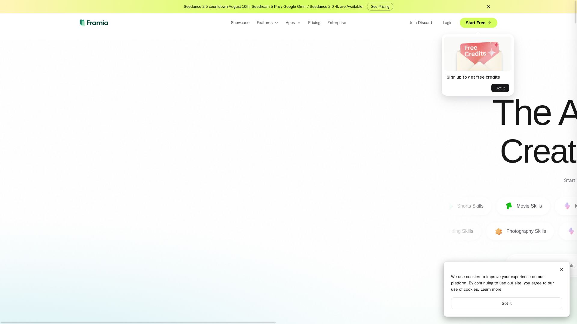 Framia Pro page