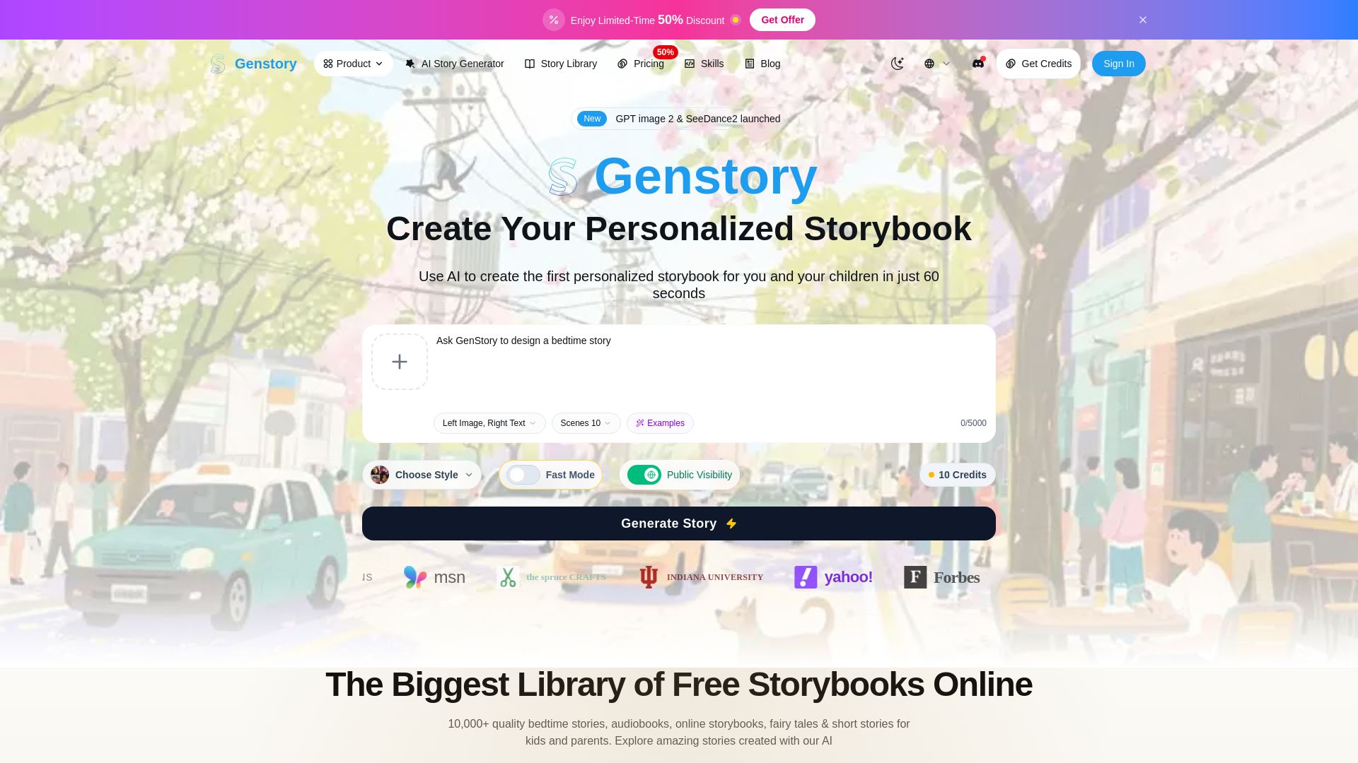 GenStory page