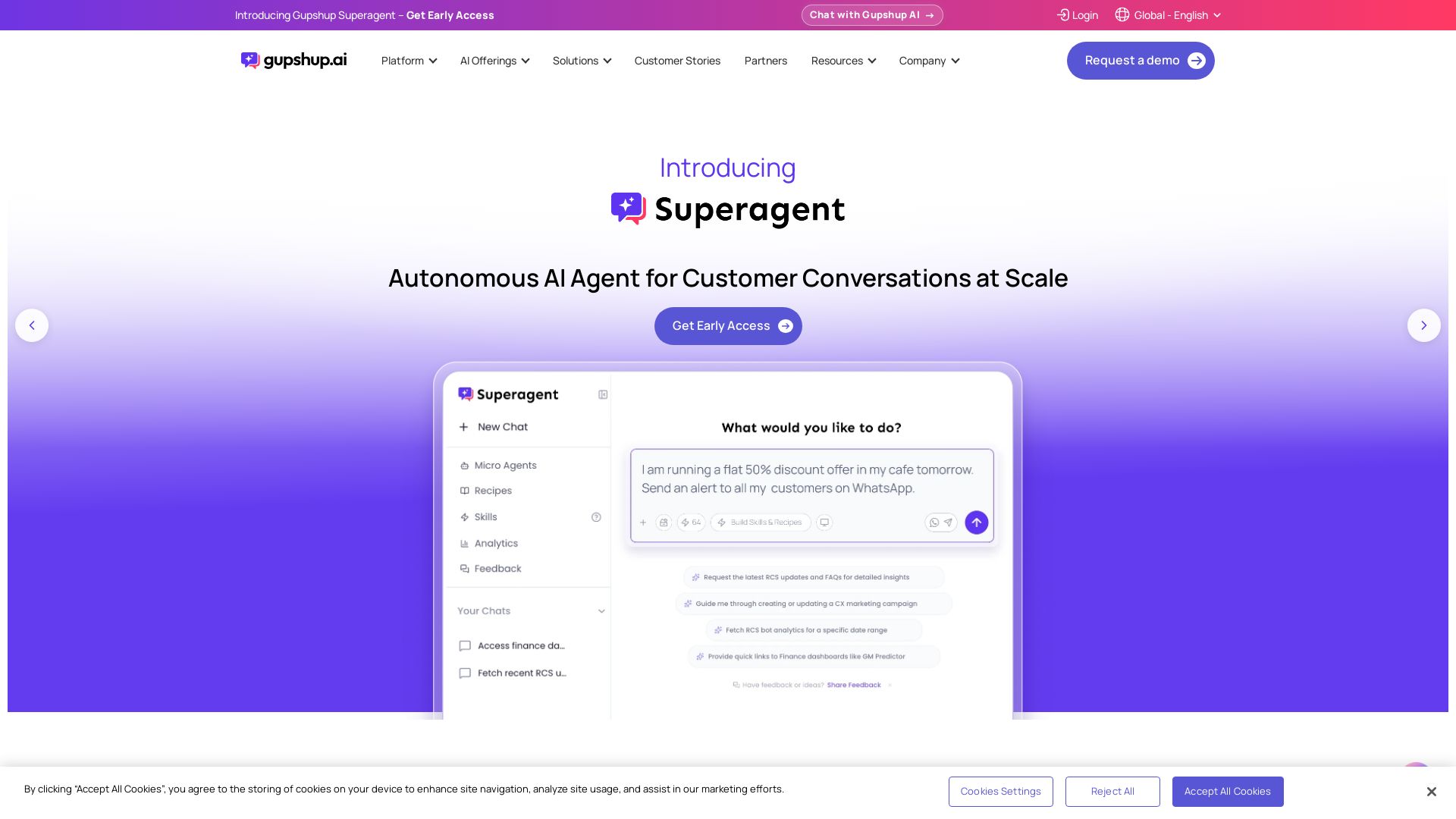 Gupshup page
