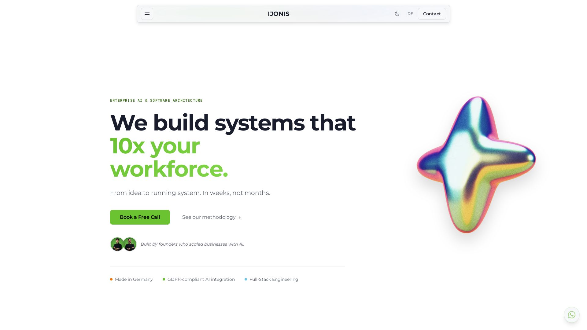 IJONIS page