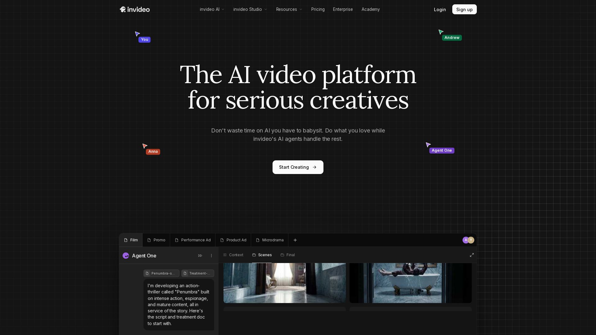 Invideo page