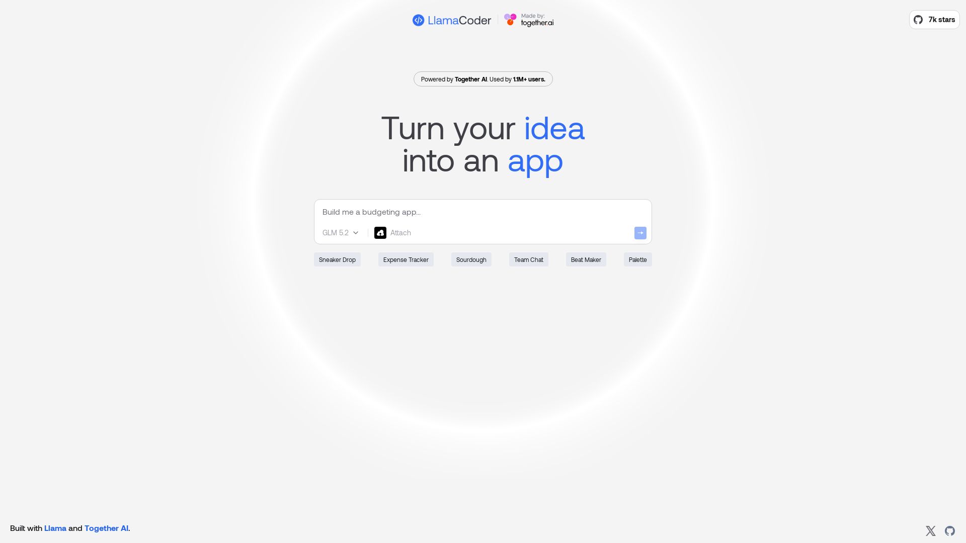 Llama Coder page