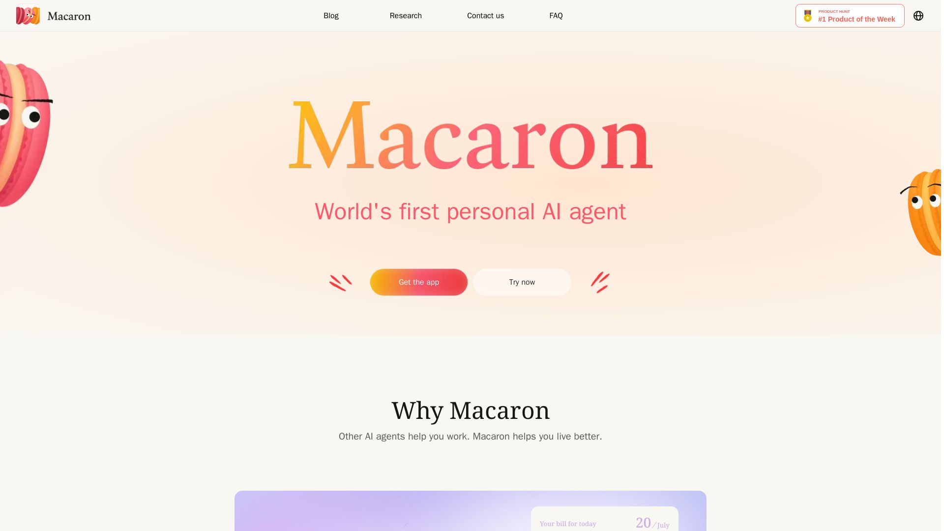 Macaron page