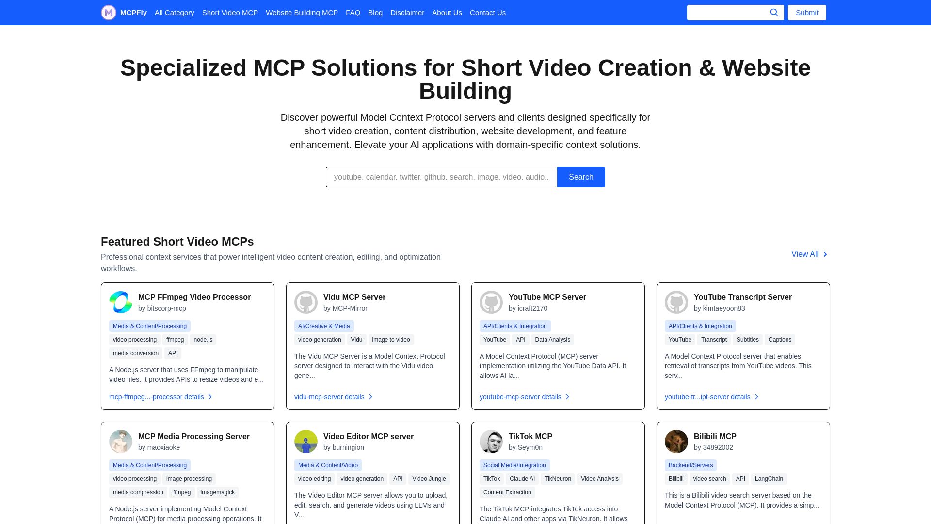Model Context Protocol page
