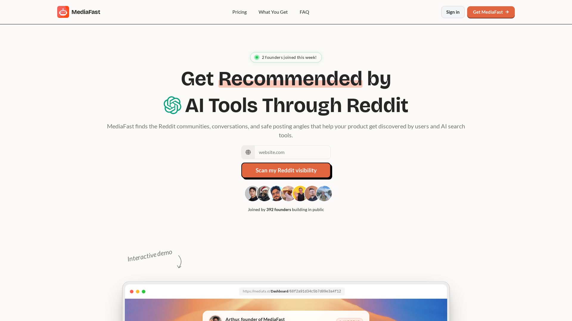 MediaFast page
