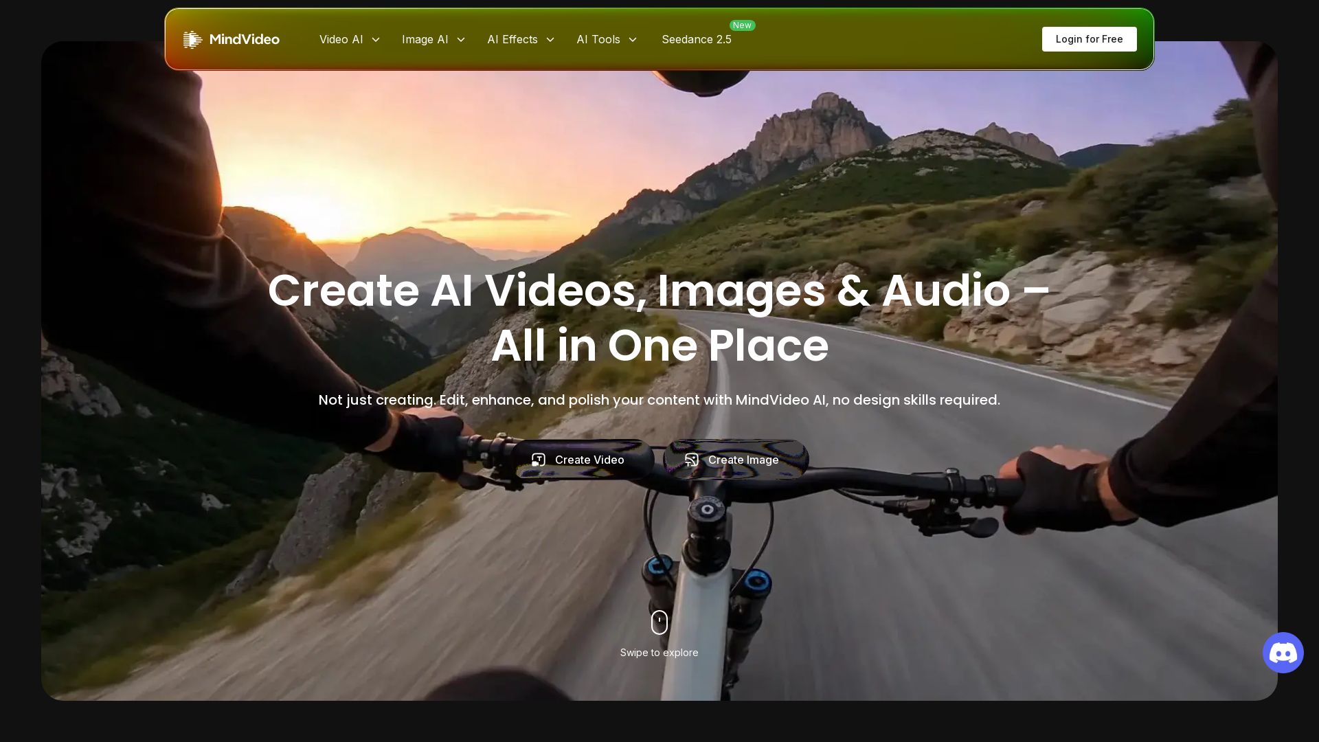 MindVideo AI page