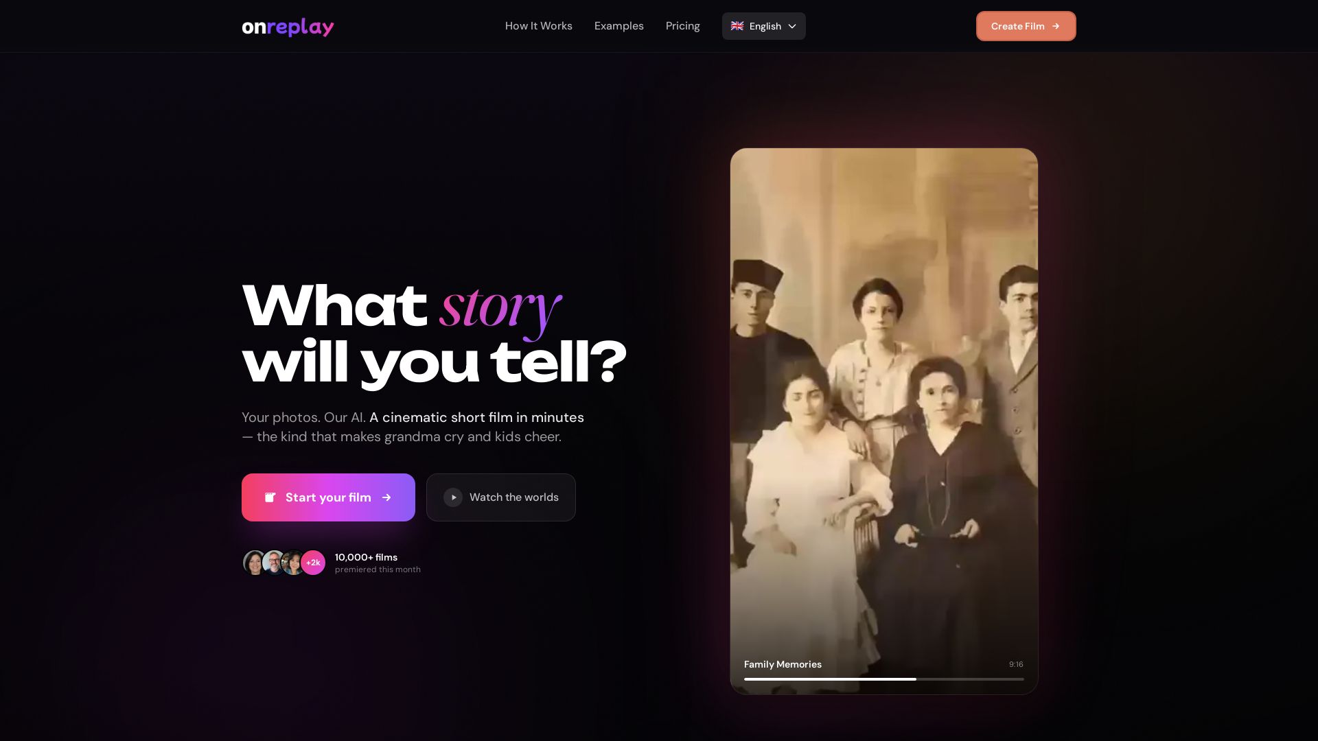 OnReplay page