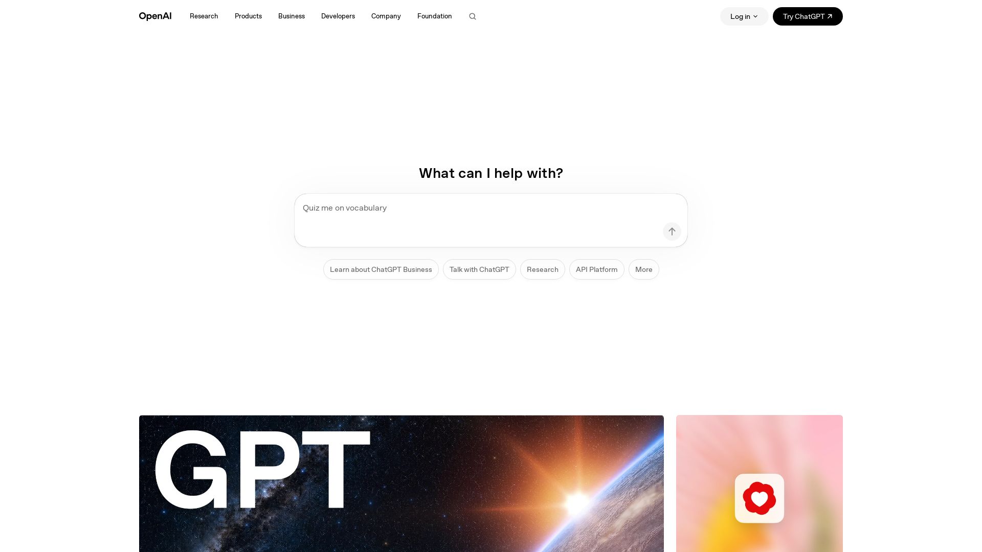 OpenAI page