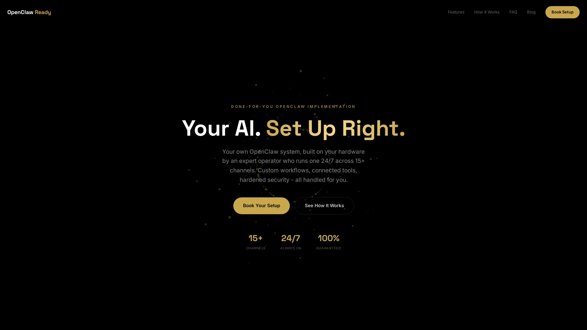 OpenClaw Ready page
