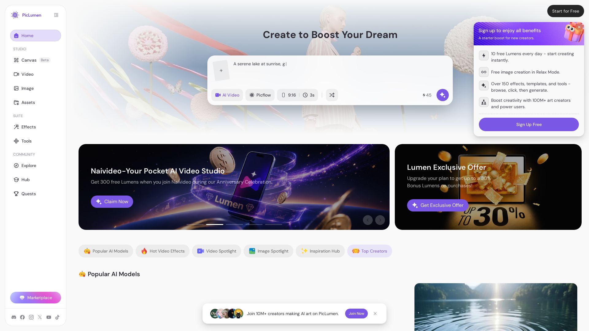 PicLumen page
