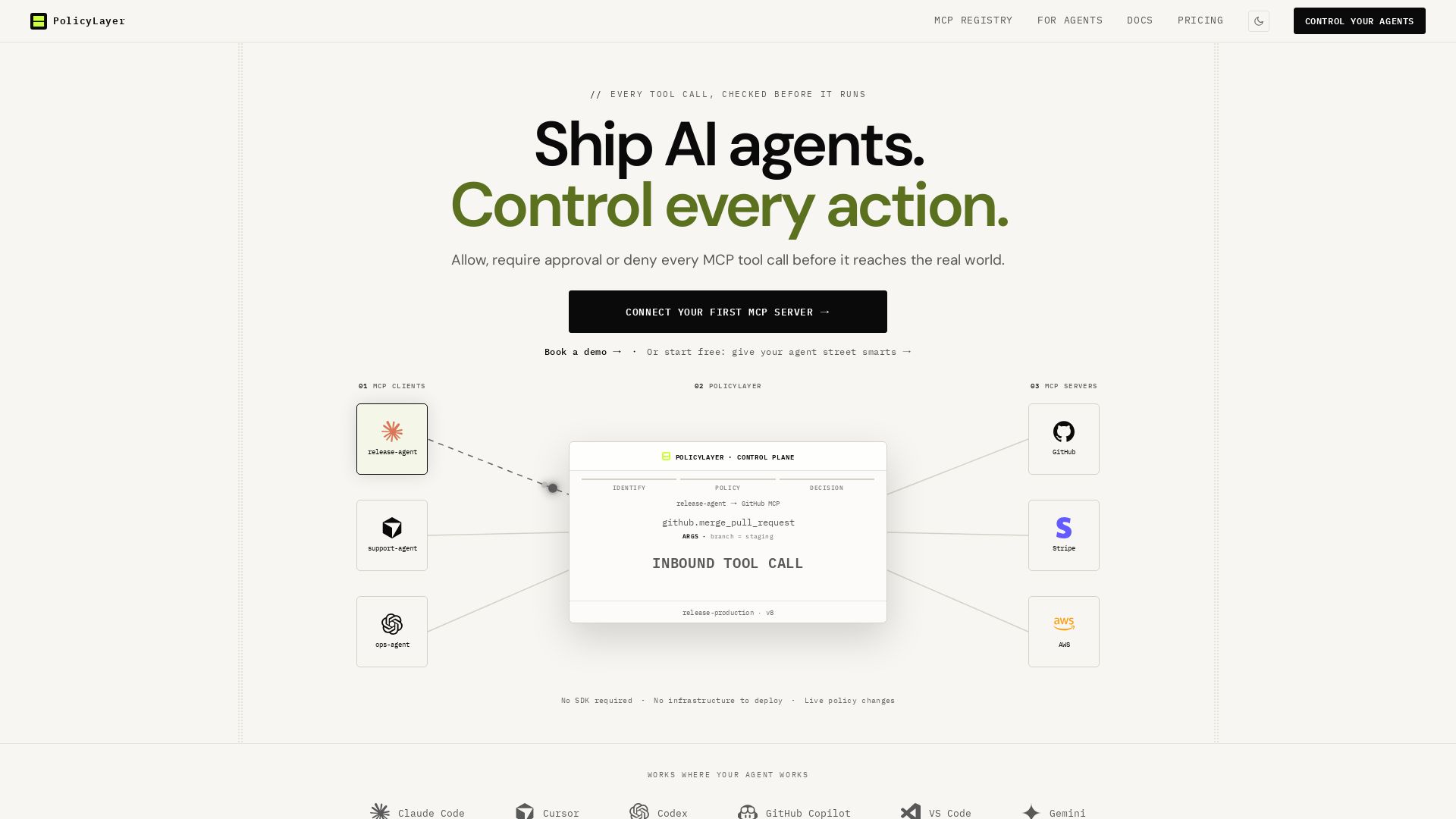 PolicyLayer page