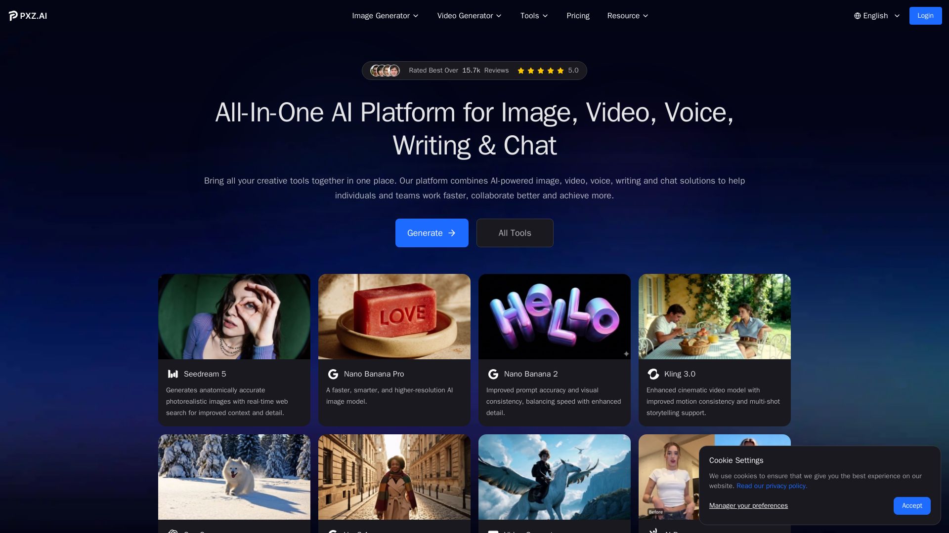 Pxz AI page