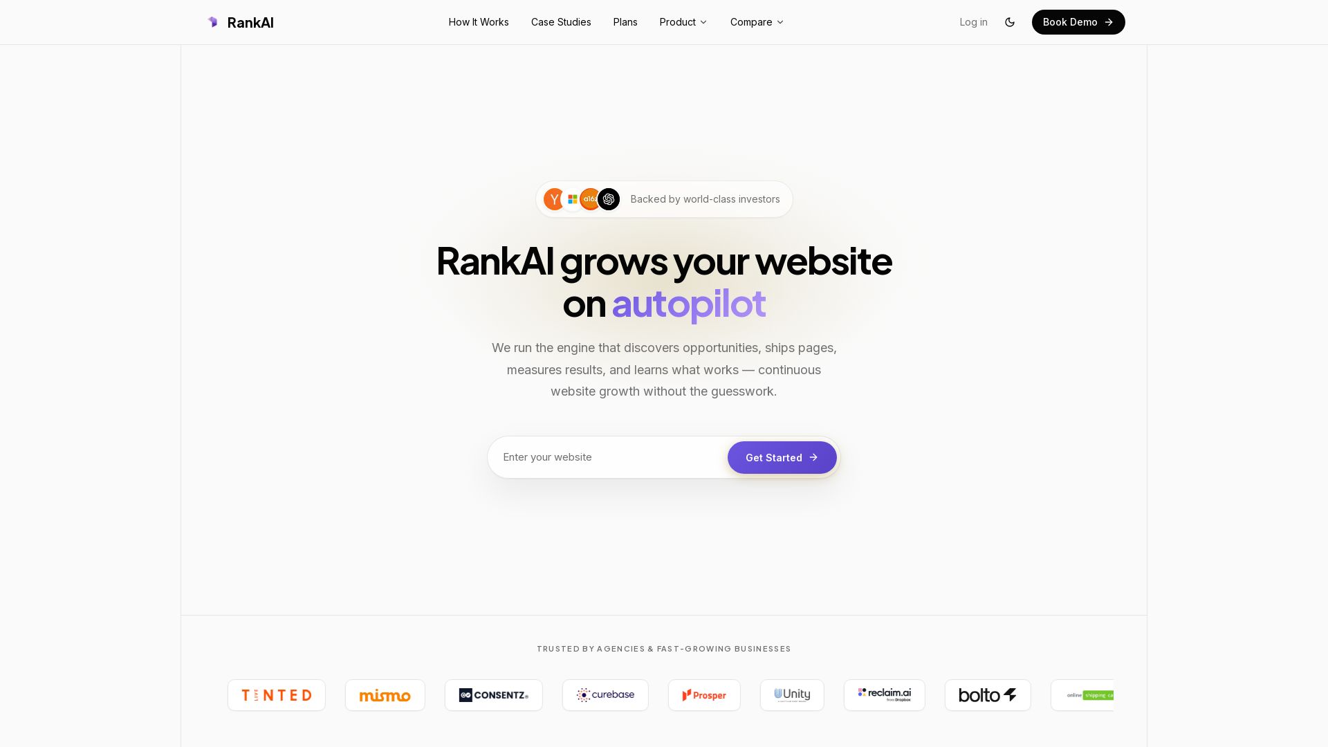 RankAI page