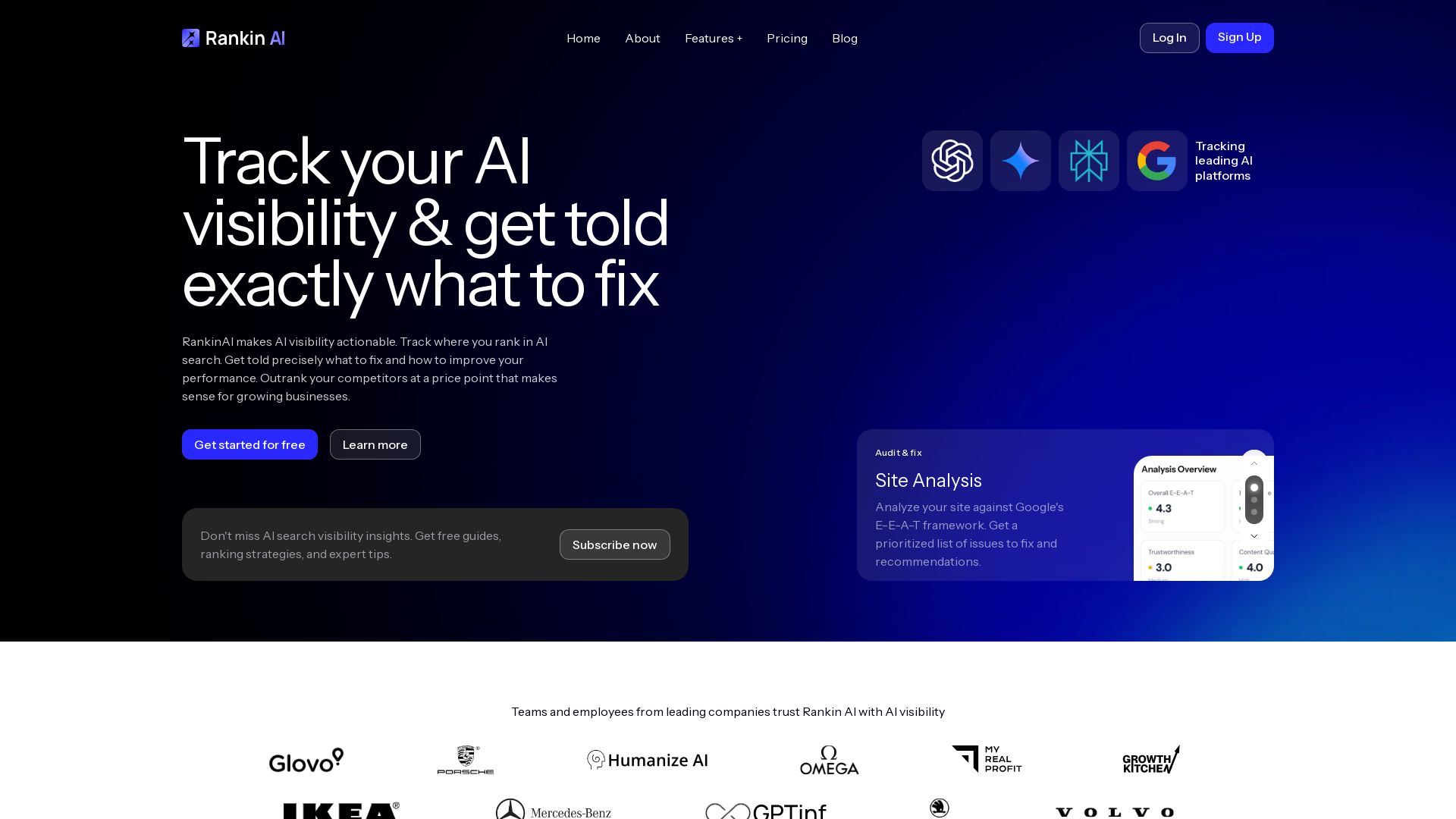 Rankin AI page