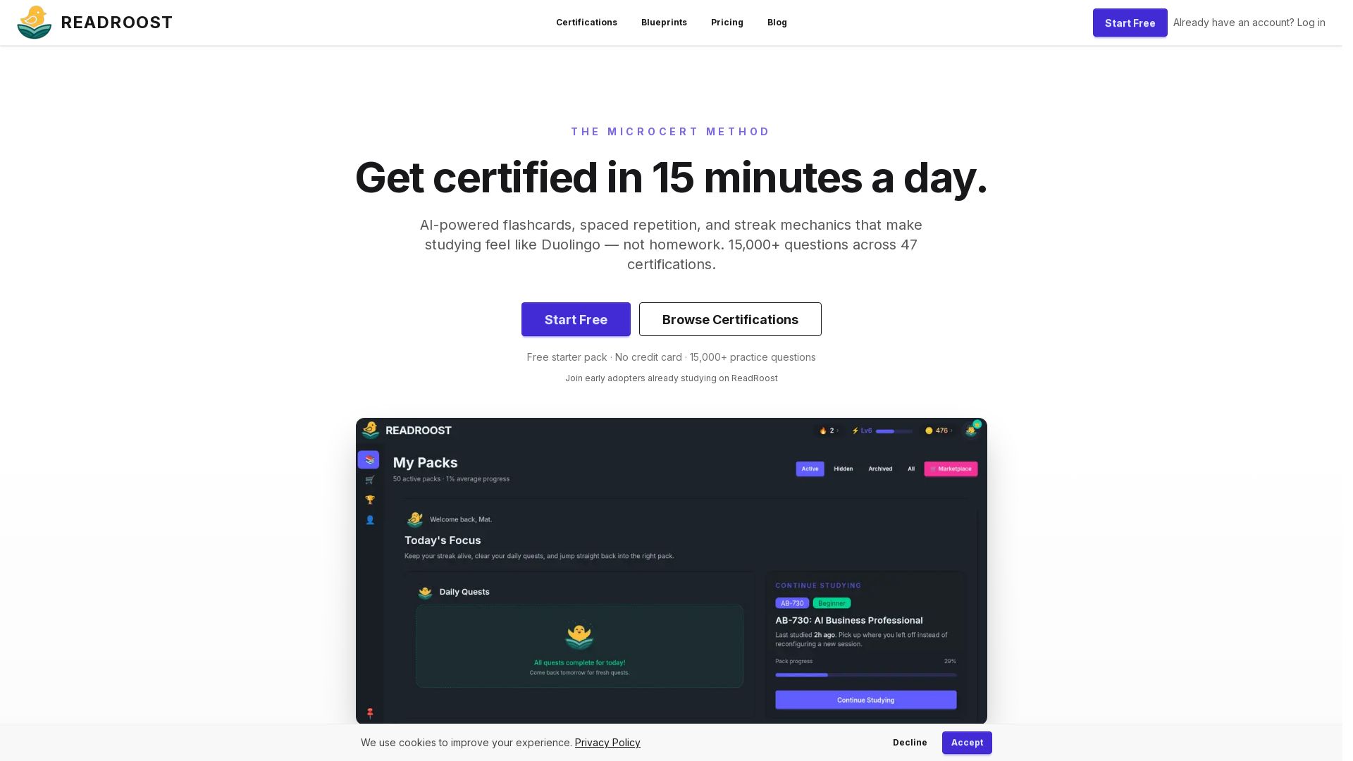 ReadRoost page