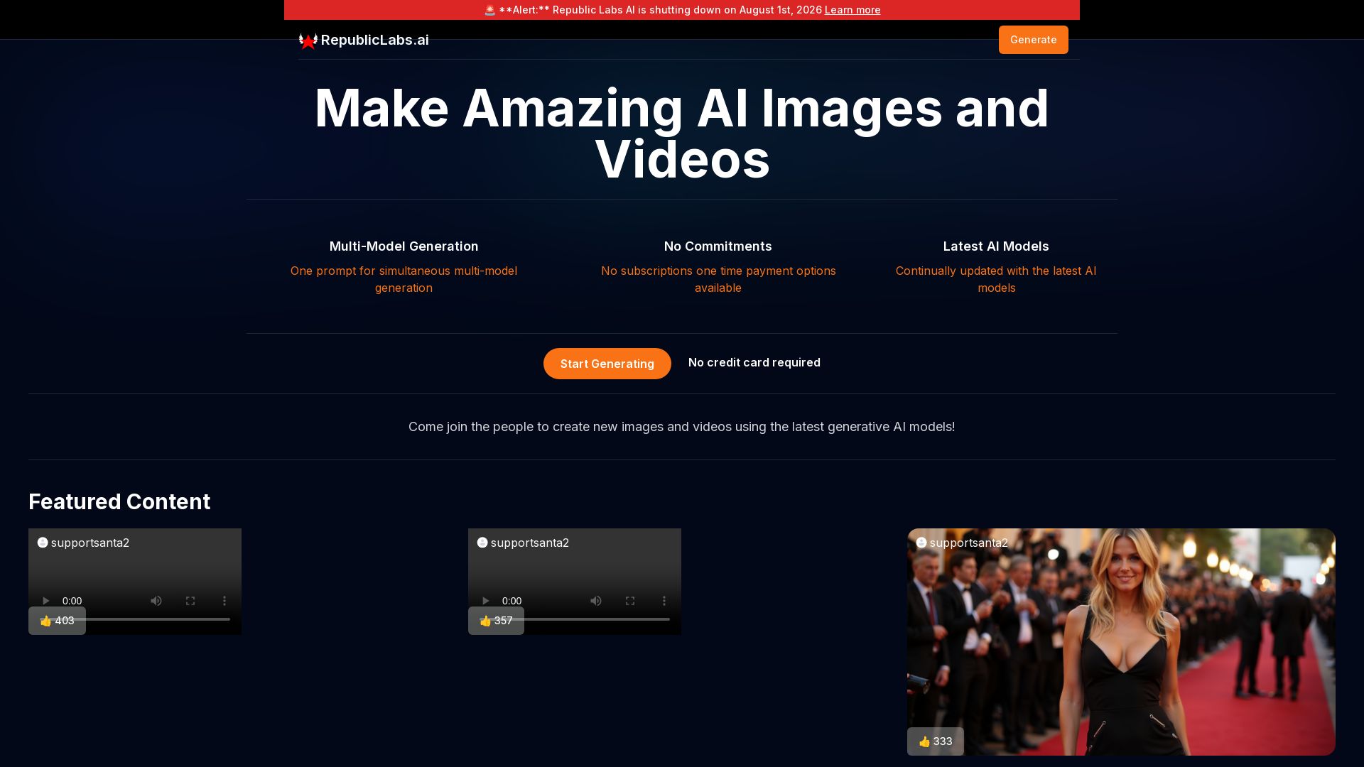 RepublicLabs.ai page