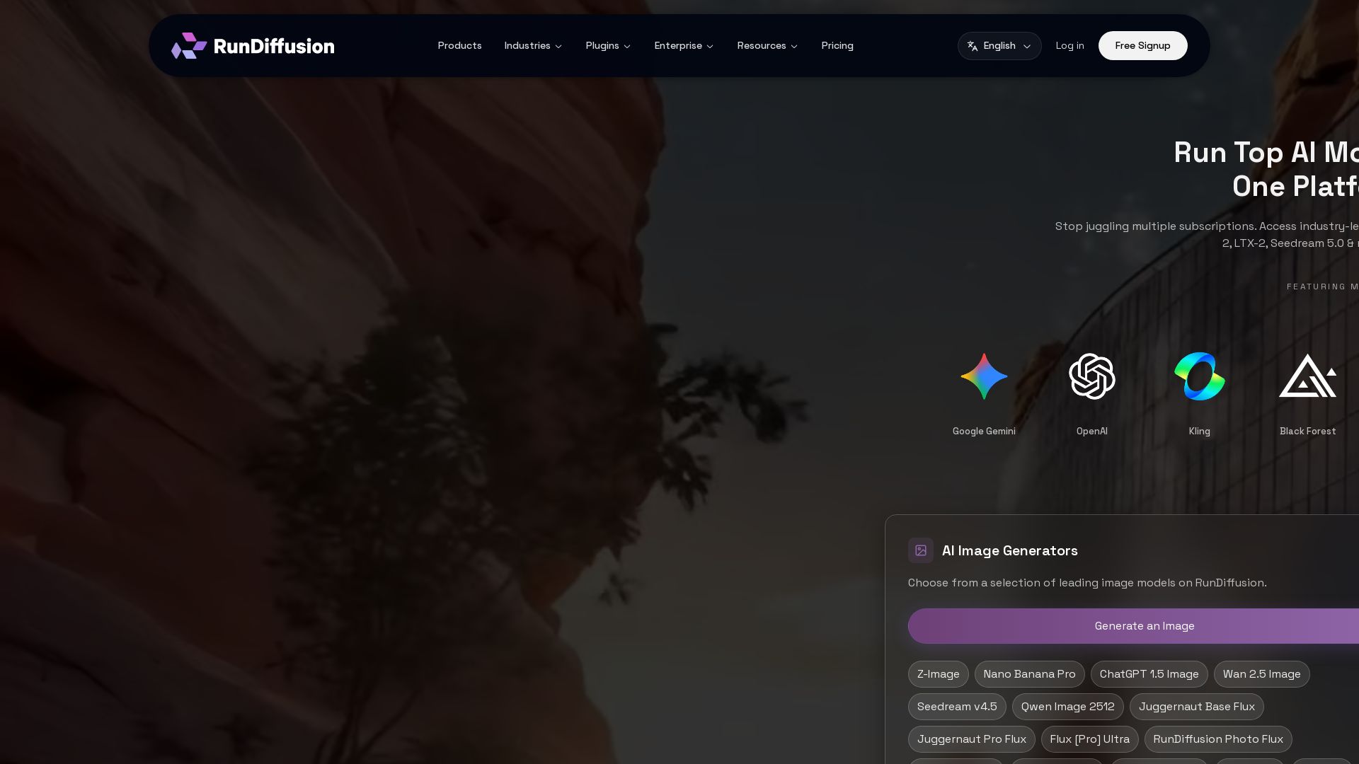 RunDiffusion page