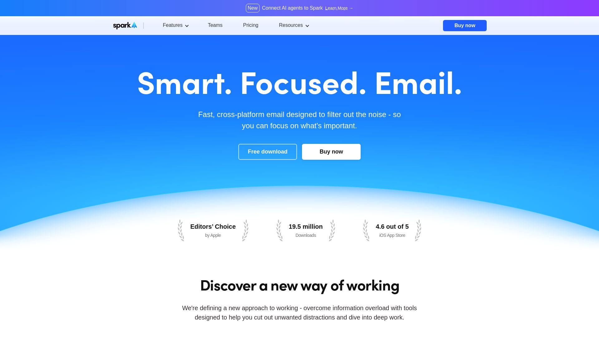Spark Mail page