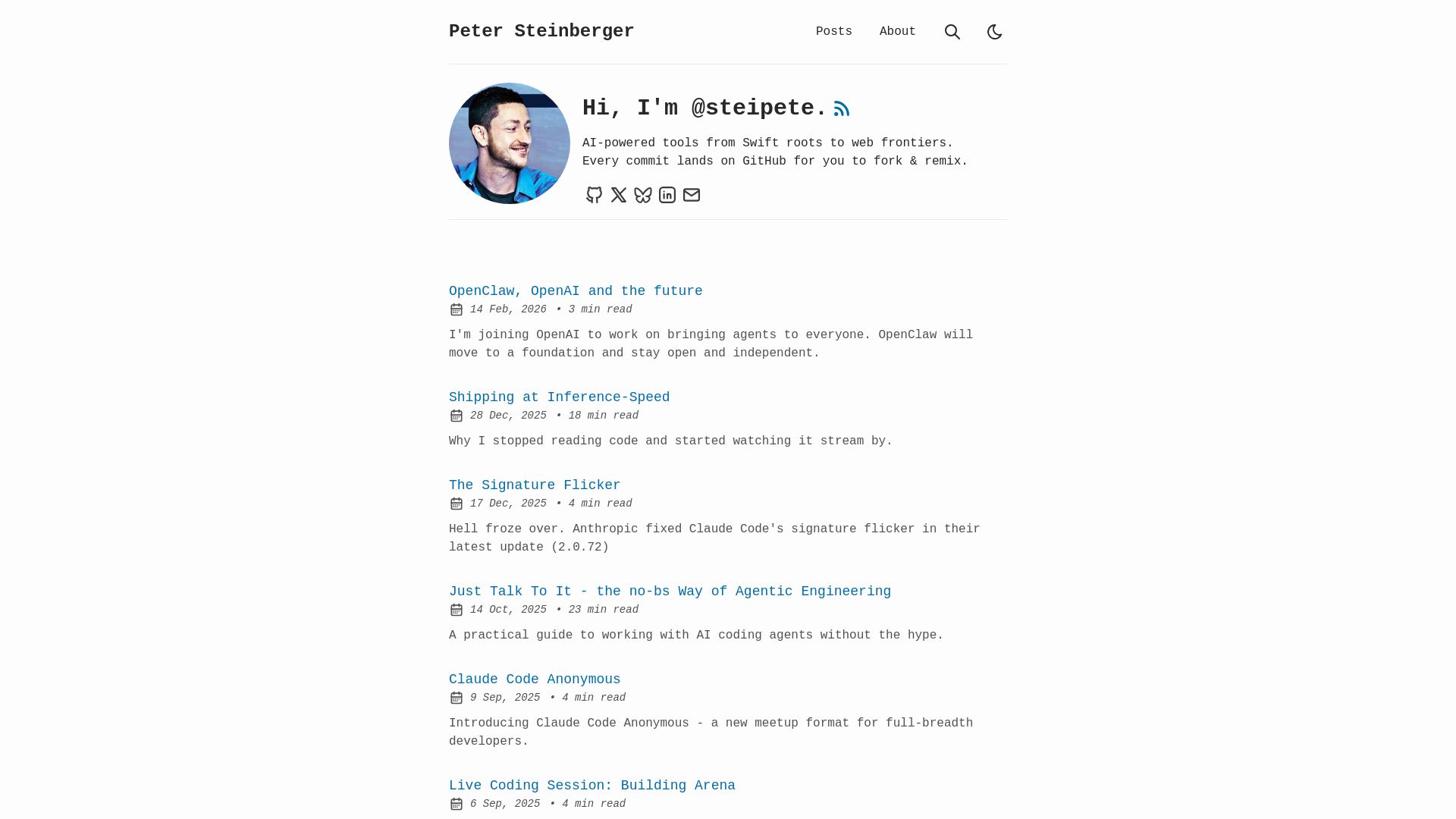 MCP Best Practices | Peter Steinberger page