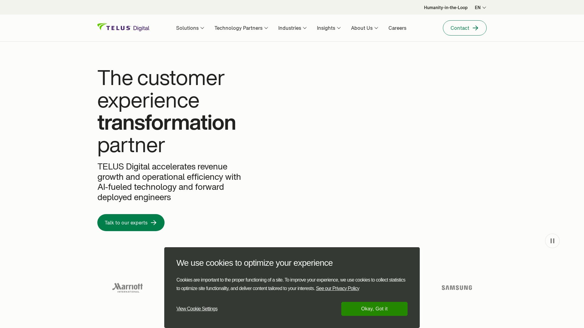 TELUS Digital page