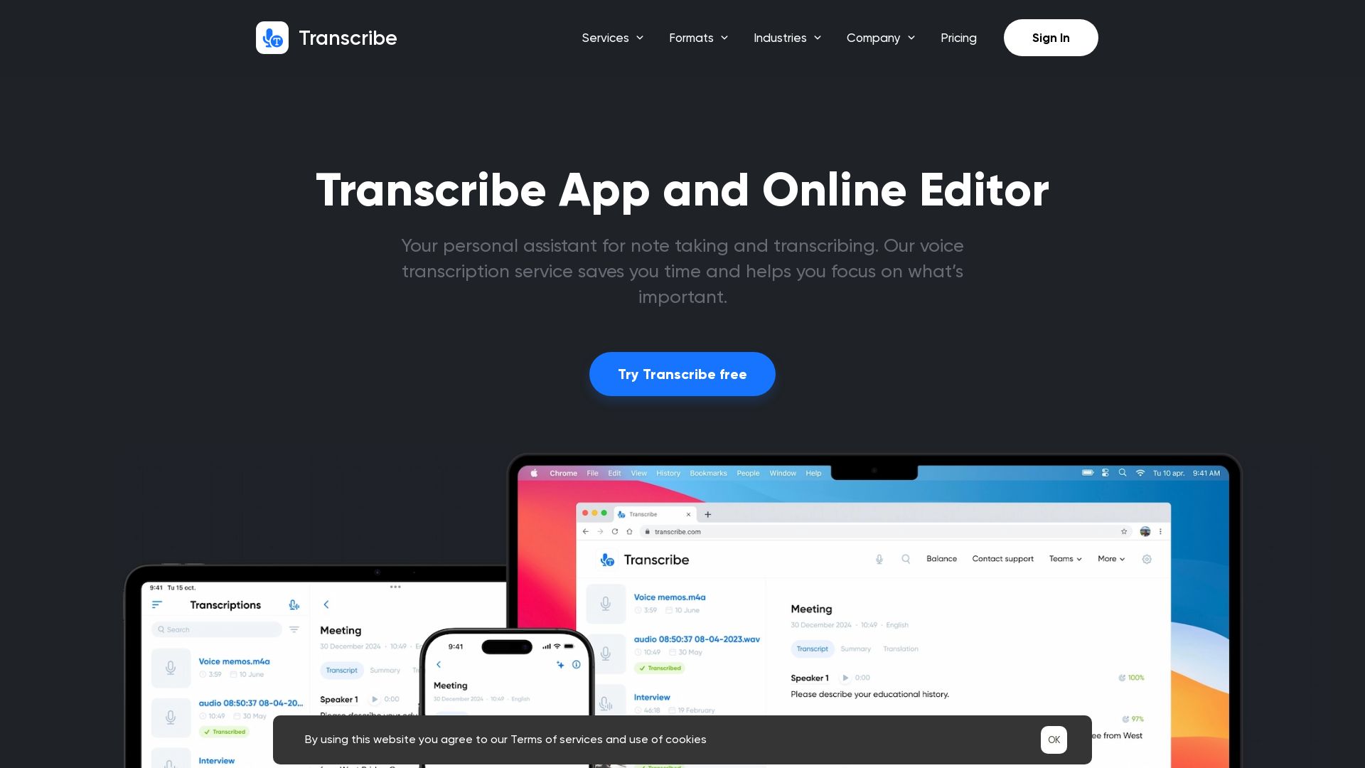 Transcribe page