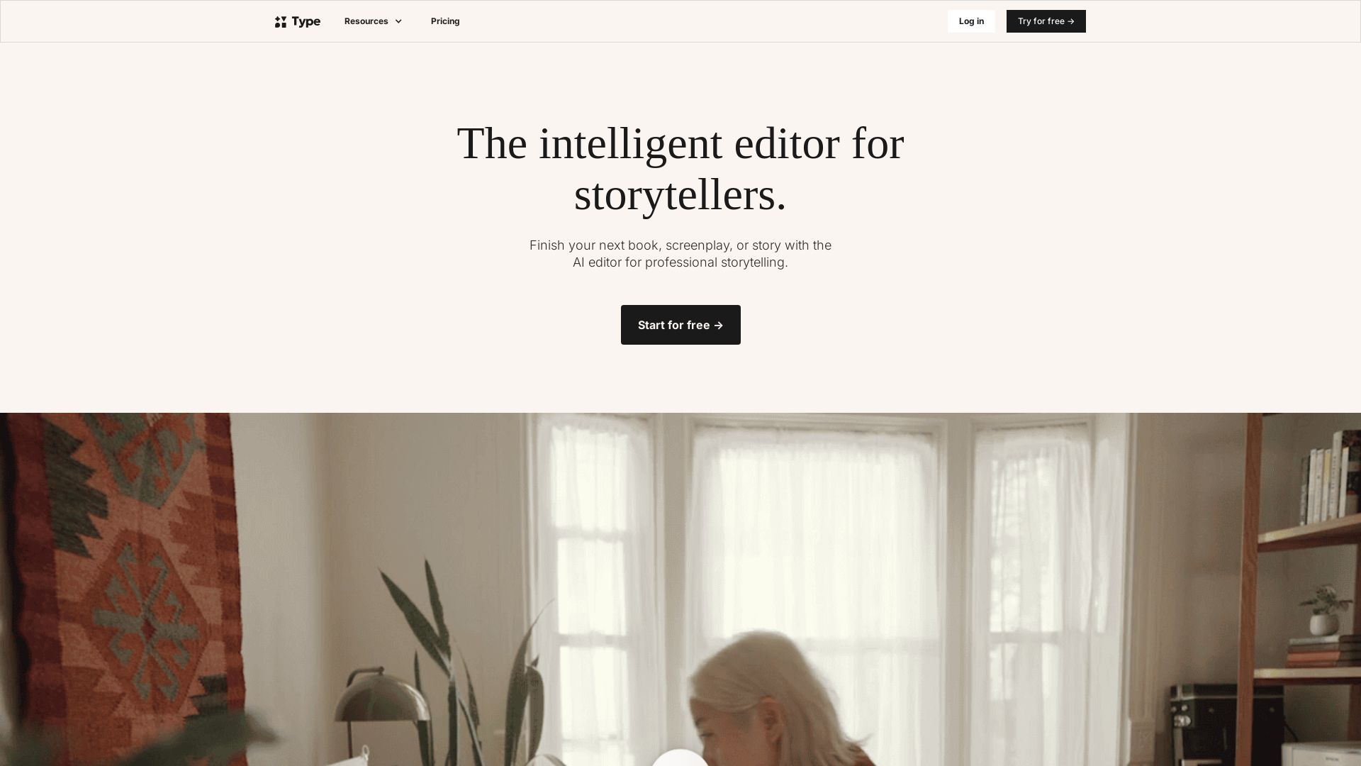 Type.ai page