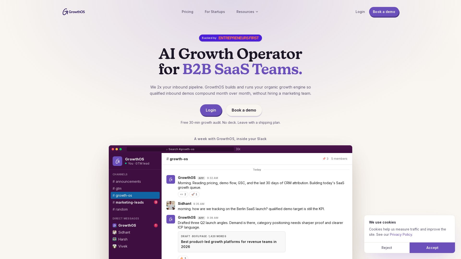 GrowthOS page