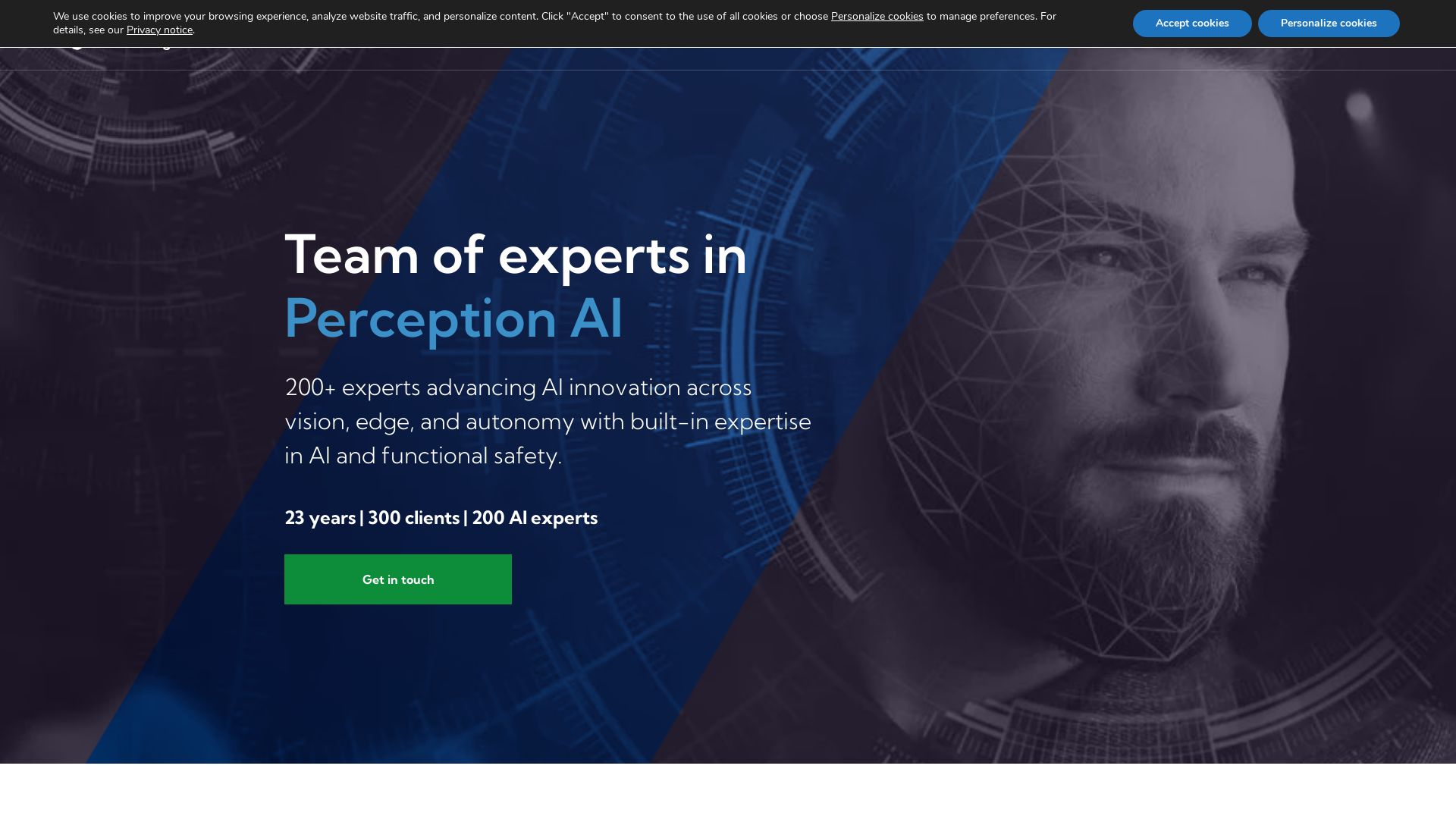Visage Technologies page